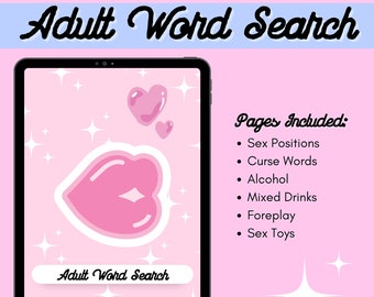 Adult Word Search Game | Pink Word Search | Printable Word Search | PDF Word Search