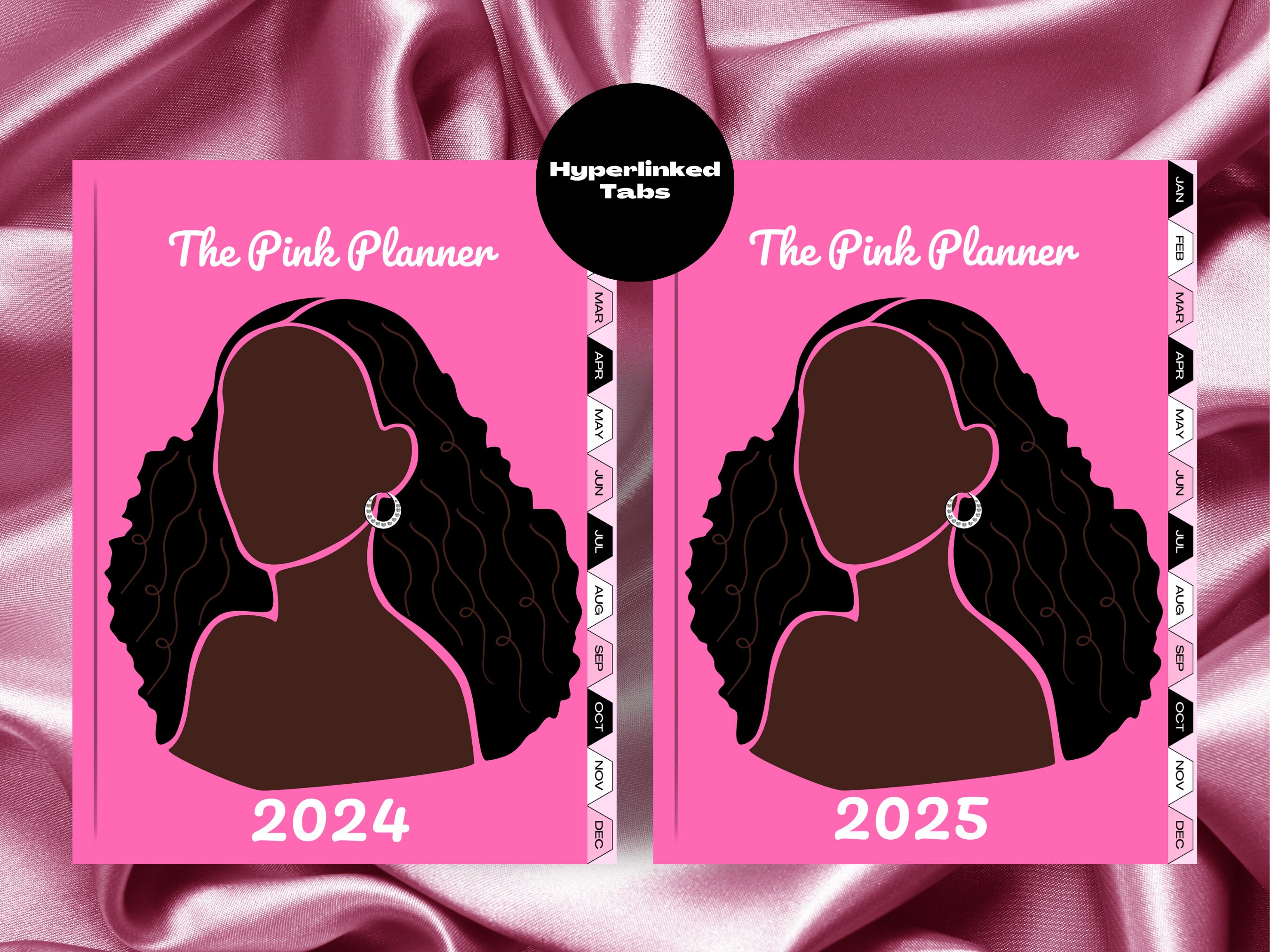 20242025 Pink Planner Bundle Digital Planner for iPad Pink Goodnotes
