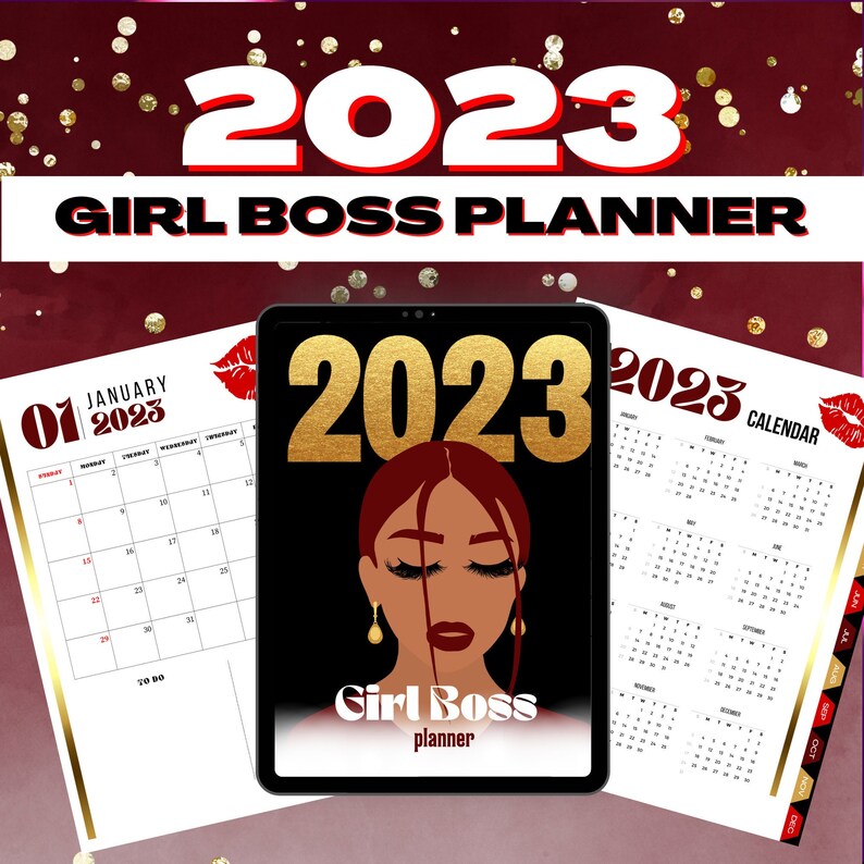 Girl Boss Planner 2023 Boss Babe Planner Lady Boss Planner Etsy