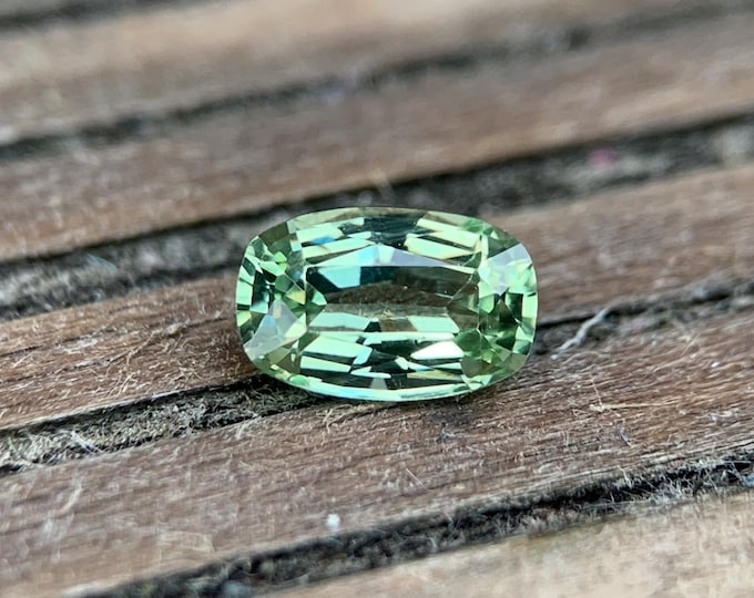 0.77 ct. Natural Green Tsavorite Garnet | Grossular | 6.5x4.3 | VVS Cushion | Tanzania | Natural Tsavorite Garnet | Gemstone | gem #1126