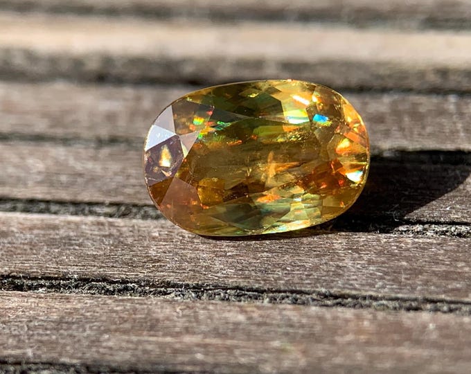 2.15ct. Natural Sphene Titanite | natürlicher Sphen | 9.4x6.3mm | unbehandelt | Madagaskar | Edelstein | gemstone | jewelry | gem #1107
