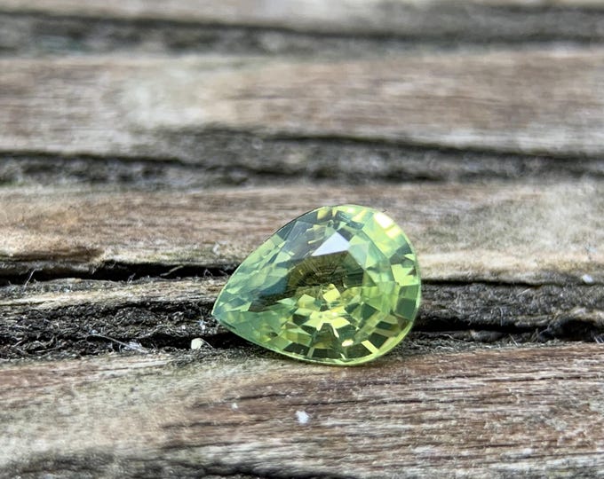 0.37ct. Natural Yellow Green Sapphire | Untreated | Natural yellow green Sapphire | Australia | Gemstone | Jewelry | Gem # 2040