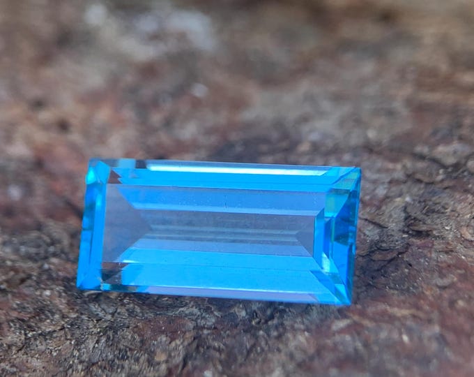 5.06. Swiss Blue Topaz | Swiss Blue Topaz | 14.7x7.7 mm VVS gemstone | natural | | faceted | gemstone | jewelry | gem #1438