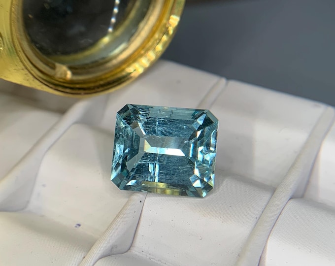 5.25ct Aquamarine Brazil blue Aquamarine| 11.5x9.7 mm Aquamarine noheat Beryl | Gemstone | Brazil | jewelry | gemstone | gem #3004