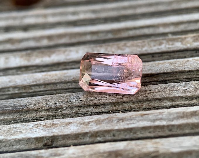 1.51ct. Orange pink tourmaline | Tourmaline pink | scissor cut | Gemstone faceted | gemstone | unheat | natural stone | jewelry #929