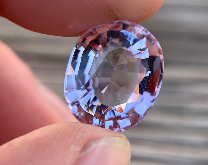 14.55ct. Natural Amethyst light purple | VVS | 16.6x14 | Brazil | untreated gemstone | gemstone | jewelry | gem | jewelry #1007