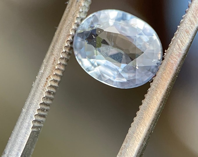 0.77 ct. Natural Sapphire | Ice Blue | natural sapphire | Madagascar | gemstone | gemstone | jewelry | jewelry | faceting stone #988
