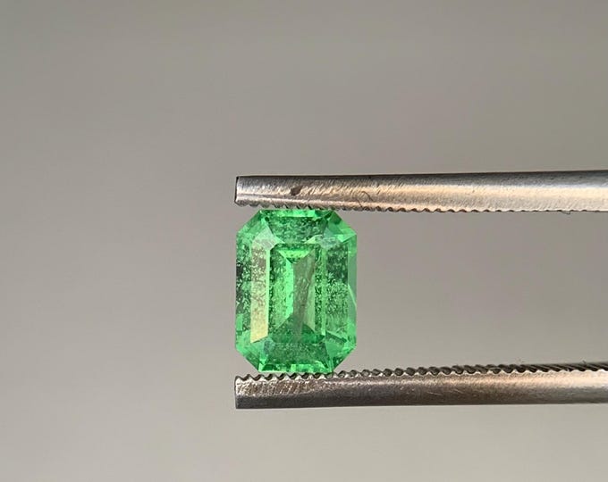0.68ct. Natural green tsavorite garnet Tanzania 5.7x4.2 mm #2136