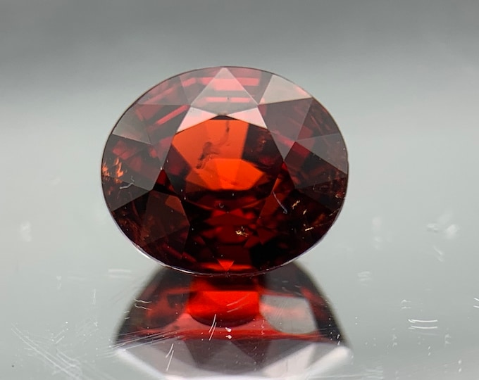 2.10ct. AA Natural Spessartine Garnet | Mozambique | Spessartine Garnet | Exceptional fire red | Gemstone | Gemstone | jewelry #1086