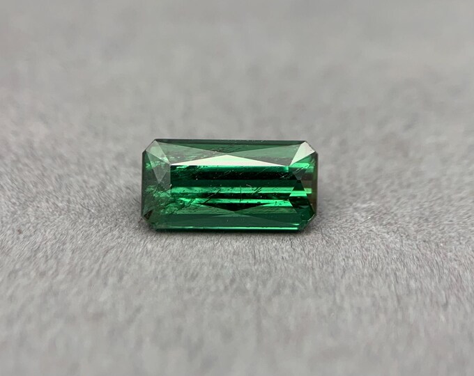 2.11 ct. Natural Green Tourmaline | 10 x 5 mm | Octagon | Mozambique | Gemstone | jewelry | gemstone | gem #1123