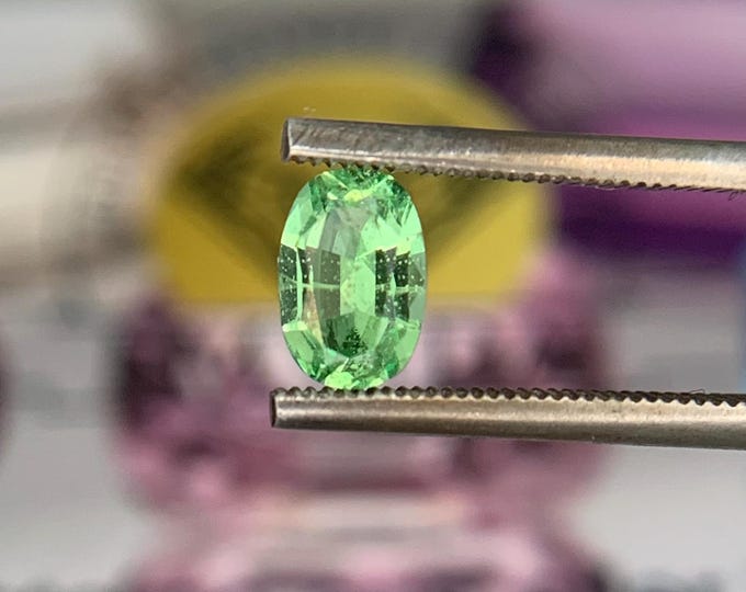 0.72ct. Natural Green Tsavorite Garnet Tanzania 6.1x4.6 mm #2144