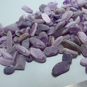 284g Amethyst Brazil Raw Stones Precut - Gemstone Cutter
