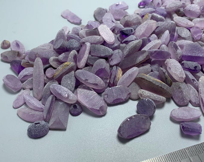 284g Amethyst Brazil Raw Stones Precut - Gemstone Cutter