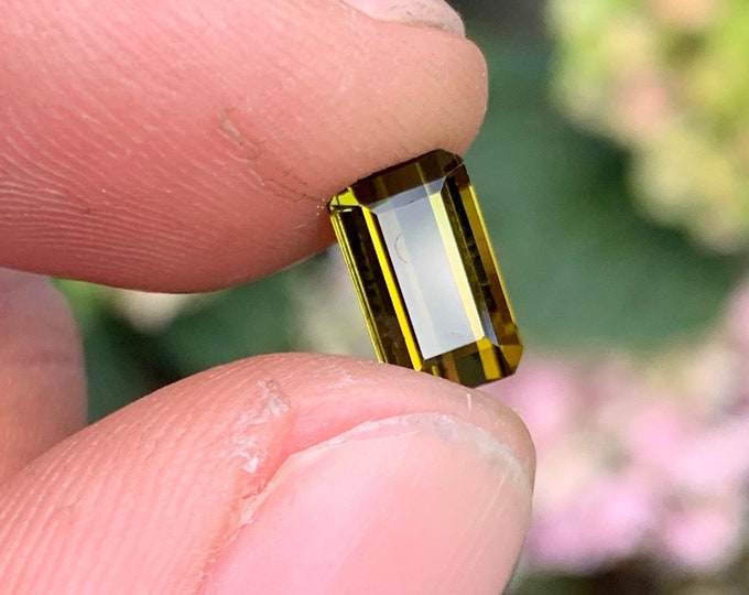 2.50ct. Natural Yellow Green Tourmaline | Yellow green Tourmaline | Mozambique | Gemstone | natural gemstone | Verdelite | jewelry #908