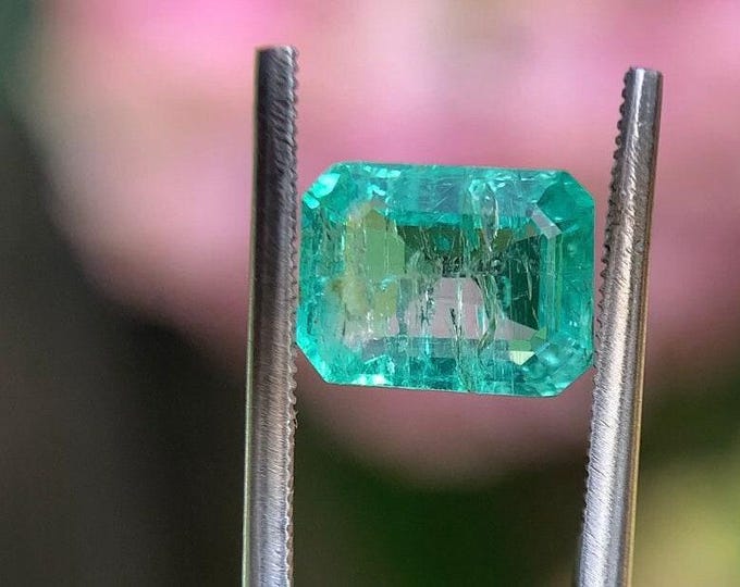 1.70ct. Natural AAA Emerald | Natürlicher Smaragd Beryll | Colombia | 8.5x6.5 | Edelstein | jewelry | gemstone | gem #1055