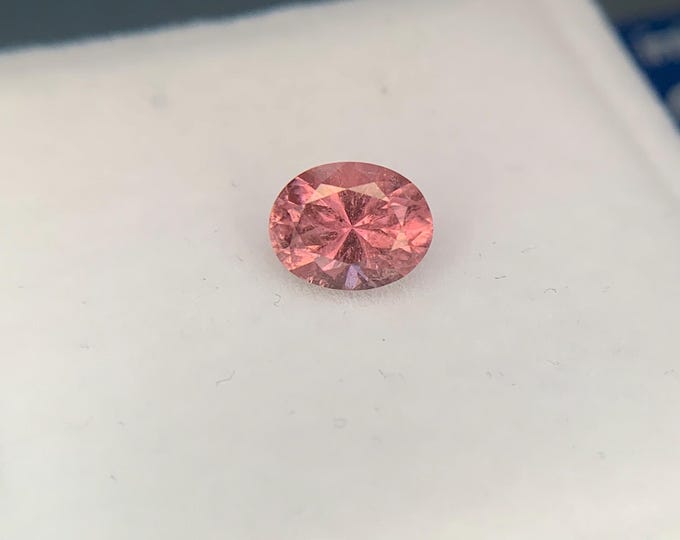 1.12ct. Pinker Turmalin aus Brasilien Präzisionsschliff  |7.4x5.8mm Edelstein | Facettiert | gemstone | Rose |Pink Tourmaline  | #2185