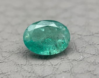 Smeraldo naturale da 1,29 ct - smeraldo naturale dello Zambia pietra preziosa naturale sciolta pietra minerale gioielli art genuie - pietra orafa da collezione