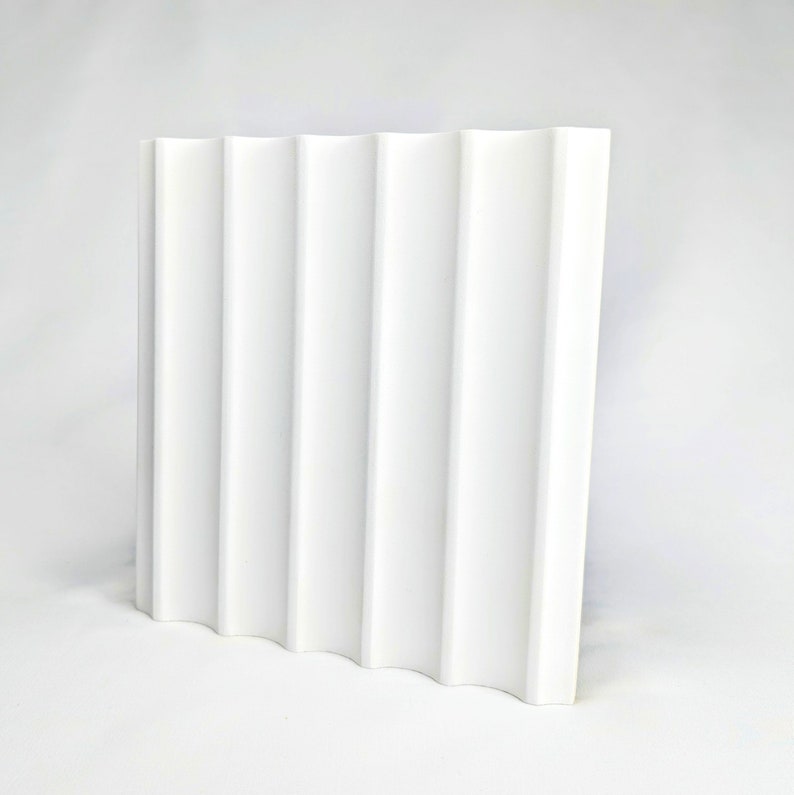paintable fluted wall paneling, 1" wide flutes, scalloped 3D wall panel