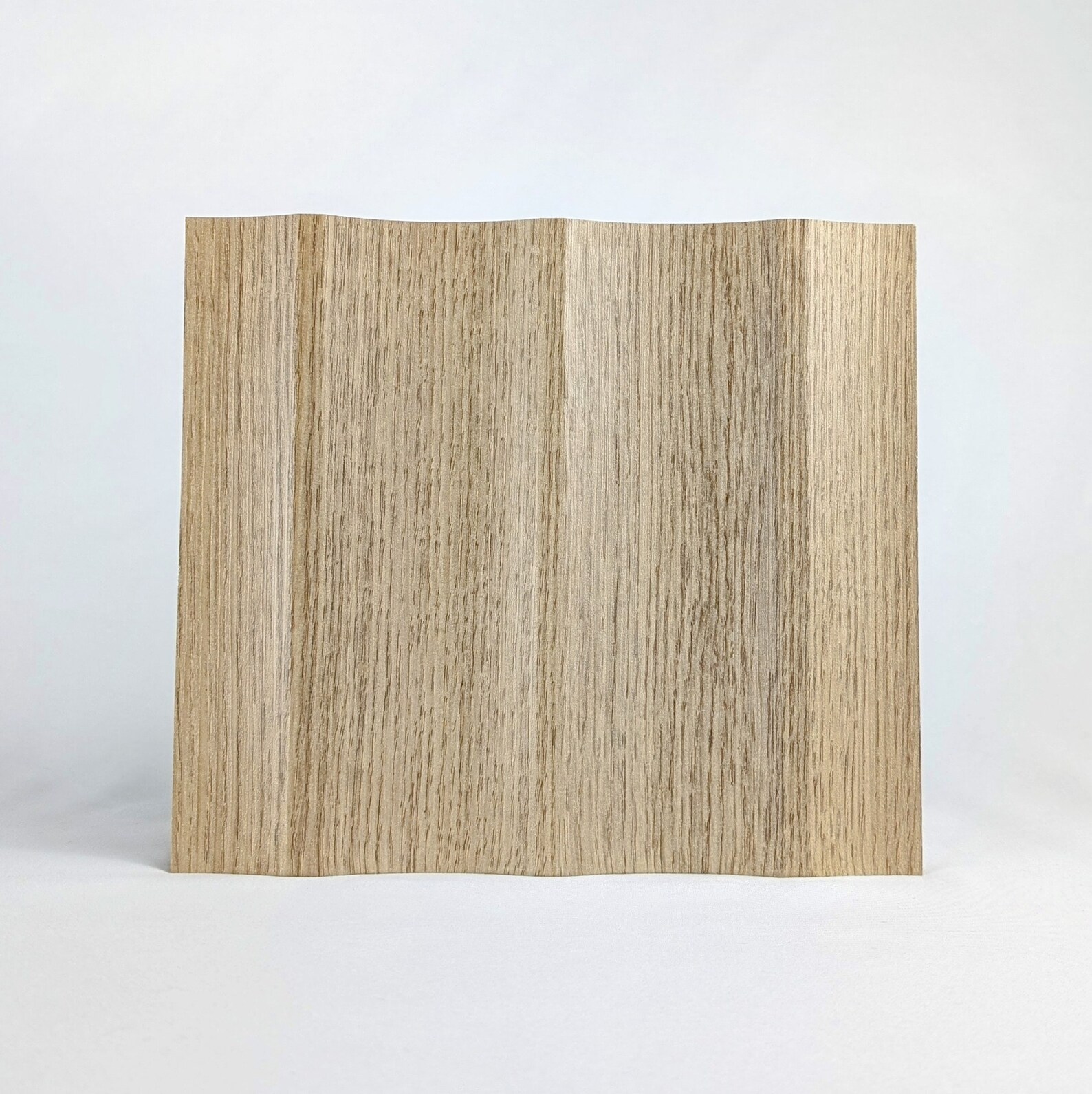 Wide 3 Flutes, Fluted Wall Panels, Scalloped Wall Paneling, Primed, White Oak, Walnut Wall