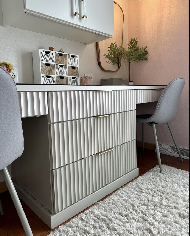 3D Fluted Wall Panels – 1" Wide Flutes | Wood Grain, Stone, Linen, Paintable MDF | Feature Walls, Wainscoting & Accent Paneling, Scalloped image 9
