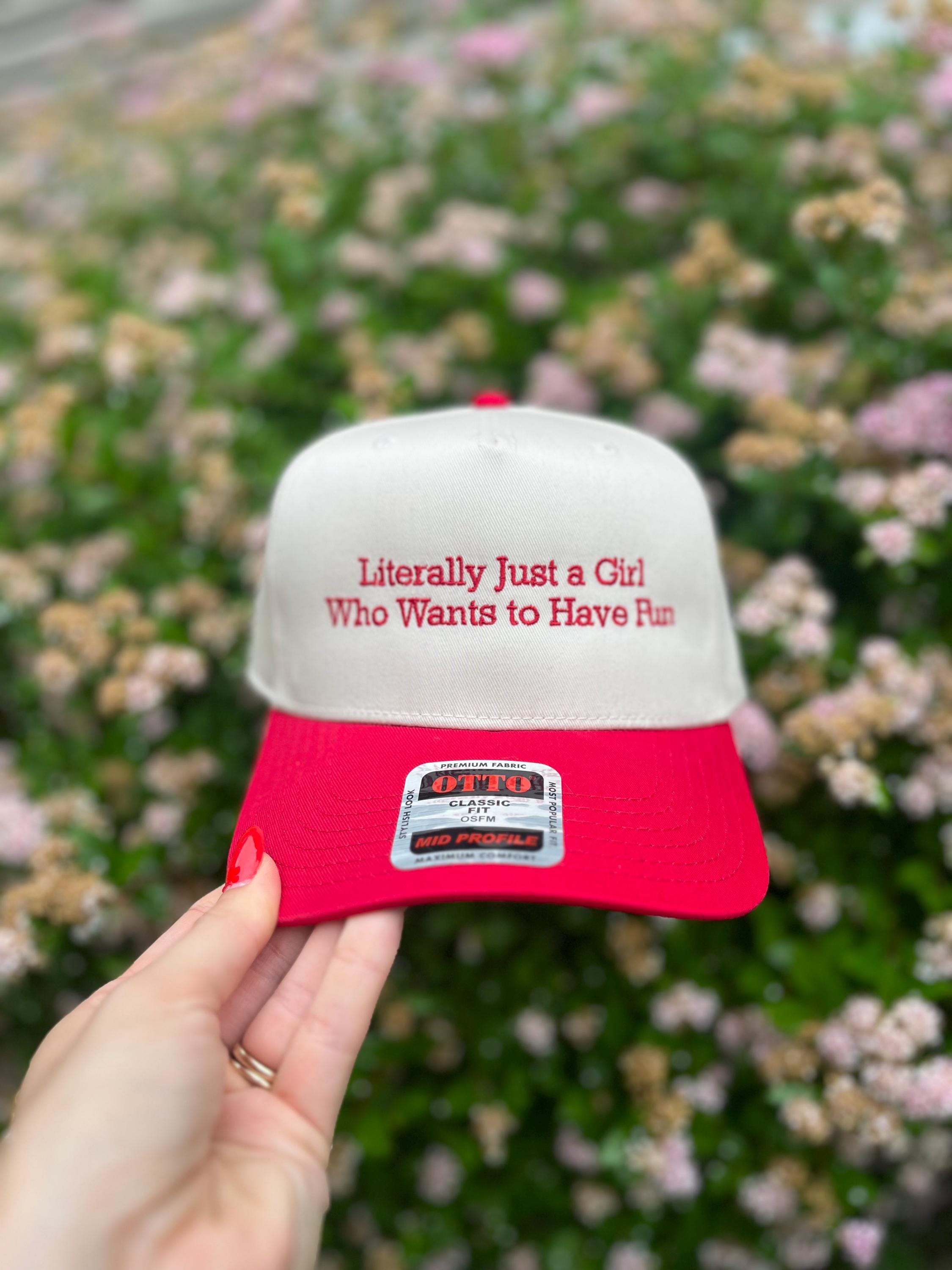 Literally Just A Girl Trucker Hat - Etsy