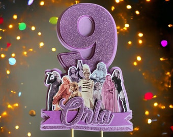 Personalised Children's Birthday Cake Topper Taylor Swift Inspired Design