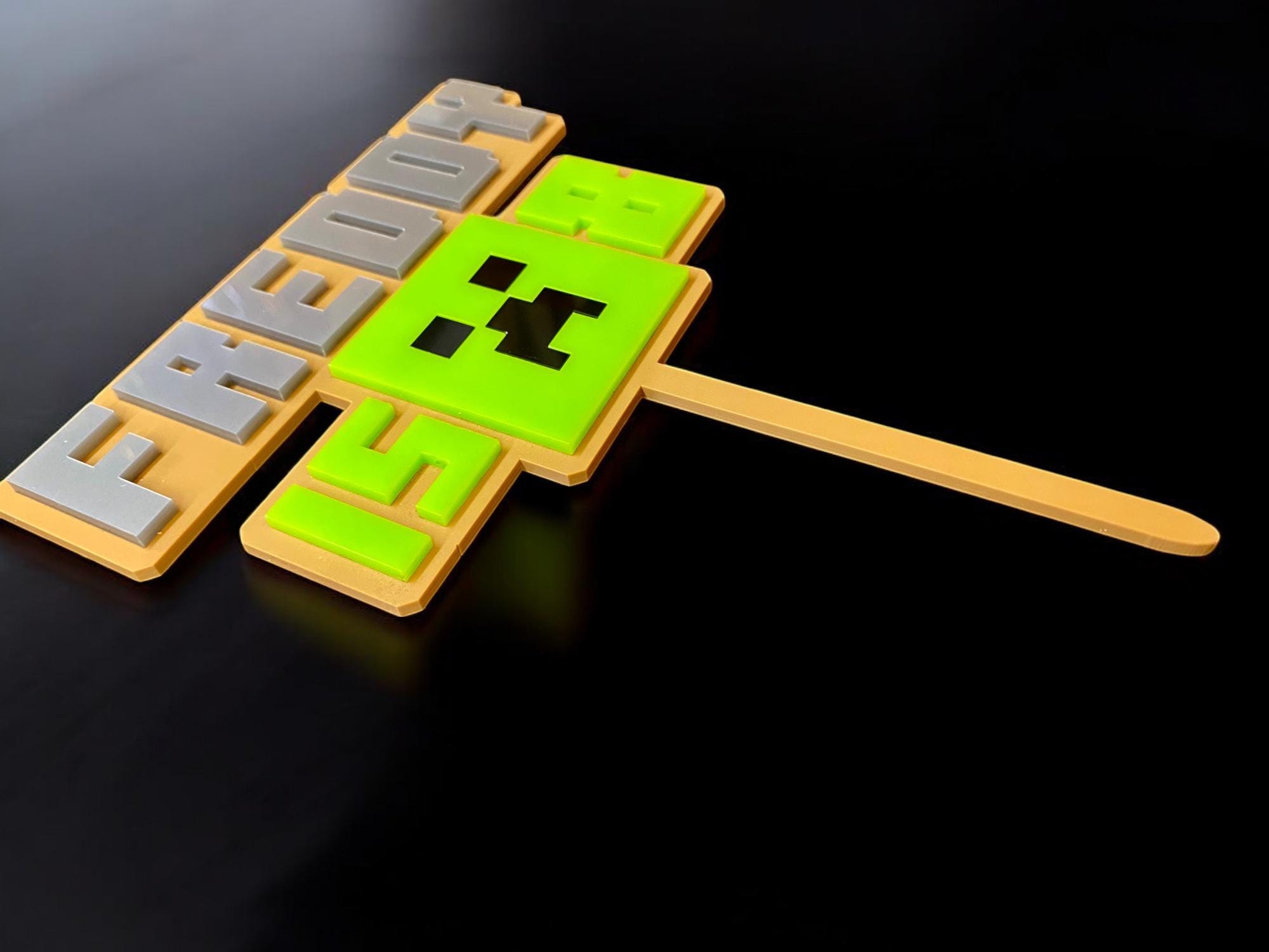 Acrylic Gaming Birthday Cake Topper