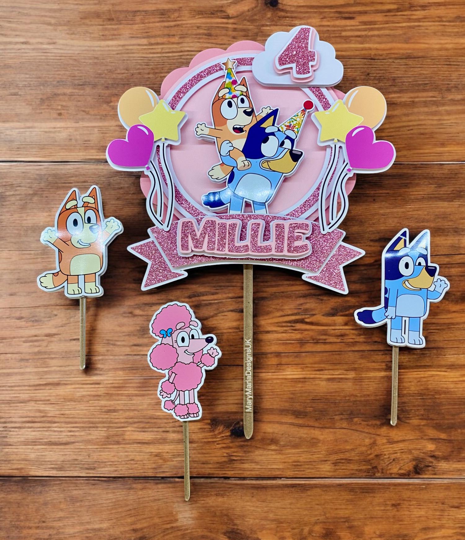 Pink Cartoon Topper with Optional Extras