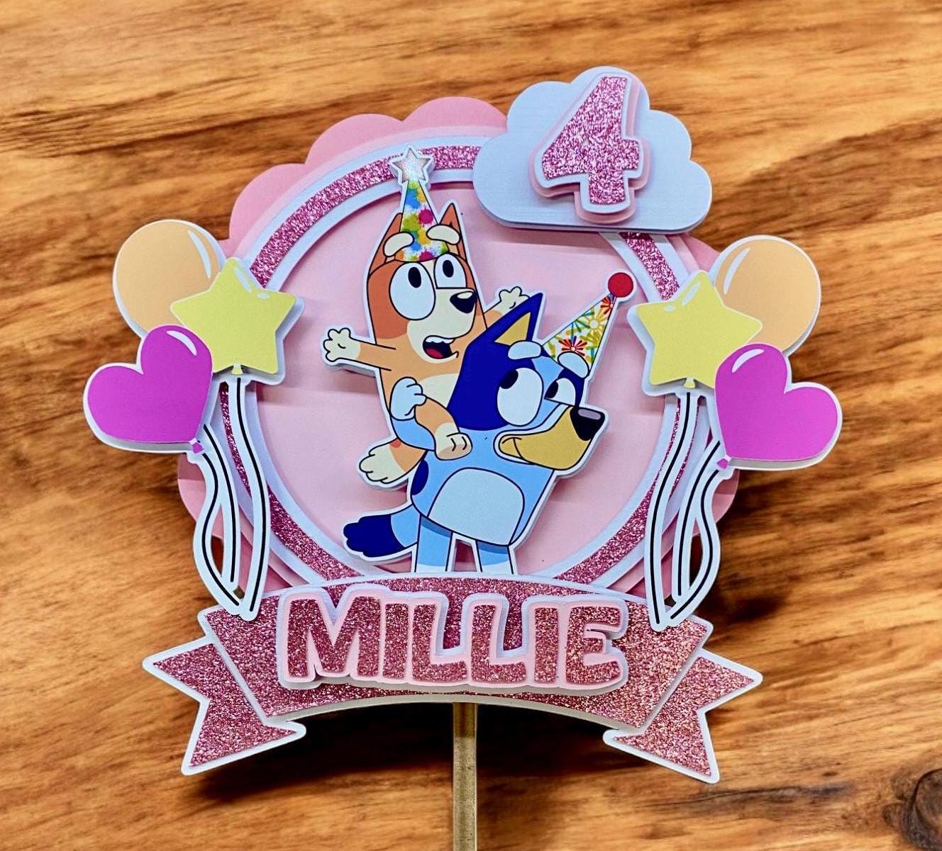 Pink Cartoon Topper with Optional Extras