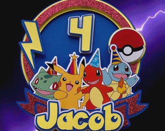 Personalised Birthday Cake Topper Gaming Video Game Inspired Design: Custom Name & Age