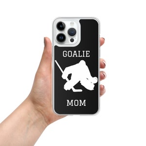 Goalie Mom iPhone Case - Black