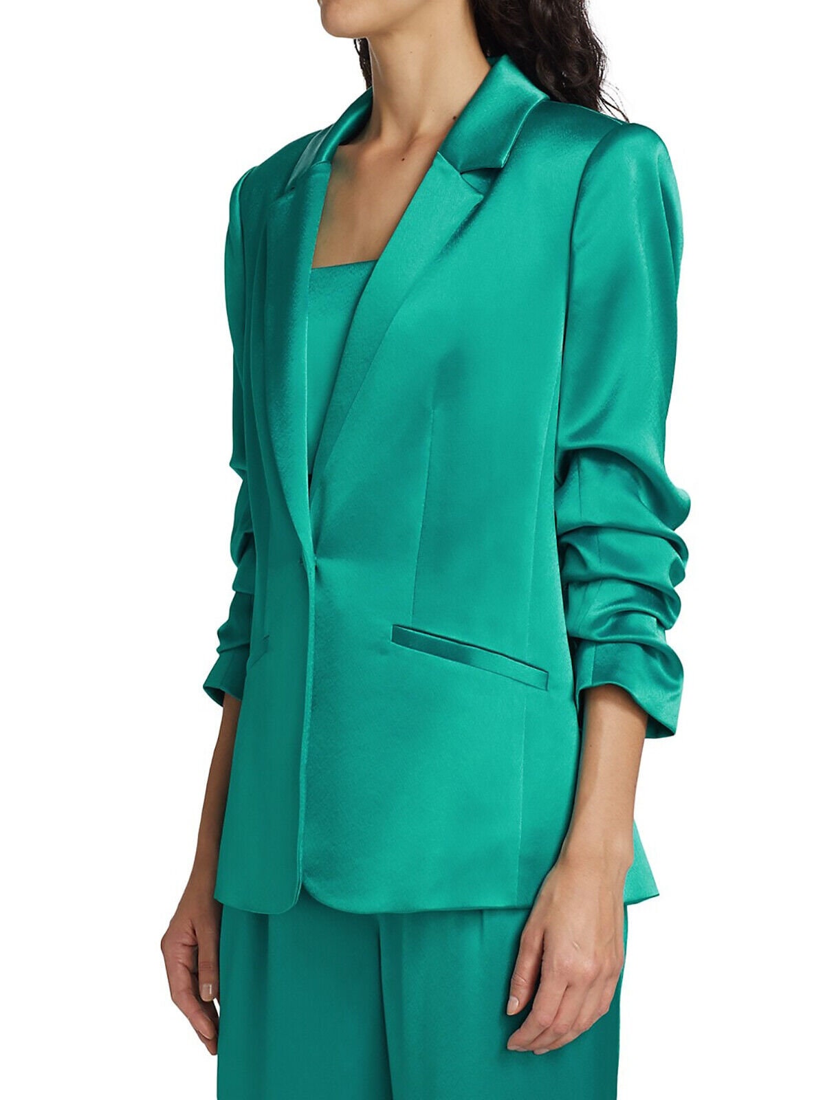 Solid Satin Suit For Women