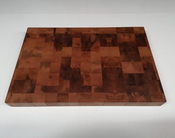 Tagliere in legno di pero con venatura finale / Realizzato su misura nelle dimensioni desiderate - Nessun problema / Legno straordinario / Fatto a mano / Accattivante / Legno di pero