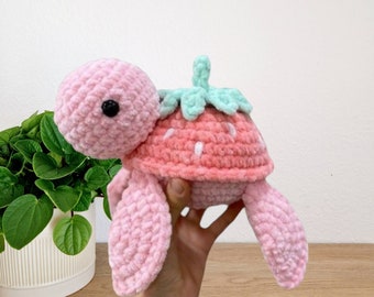 Plushie Turtle Strawberry Friend