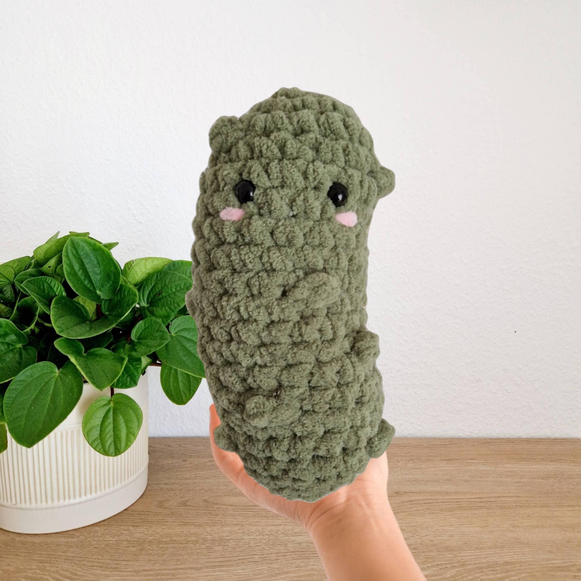 1pc Peluche De Concombre Mariné Légume Jouet Créatif Poupée - Temu France