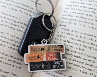 Custom book stack keychain