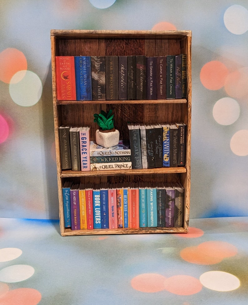 Mini Bookshelf Etsy