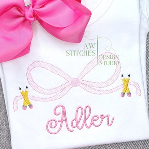 Back to school embroidery first day of school embroidery mini fill pencils sketch stitch quick stitch machine embroidery design