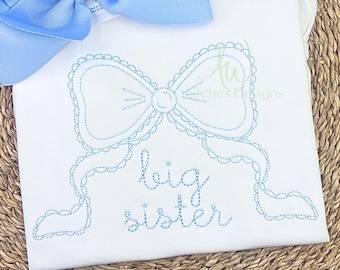 Heirloom bow vintage stitch bean stitch machine embroidery design file
