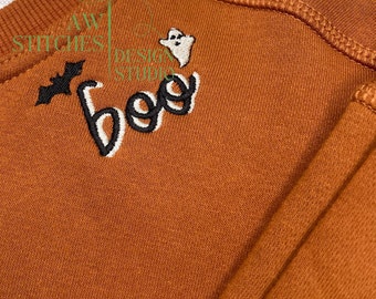 Halloween Fall Ghost Bat Mini Fill Stitch Machine Embroidery Design