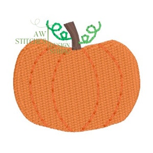 Pumpkin Mini fill Autumn Fall Monogram Accent, .75", 1", 1.5", 2" Embroidery Design