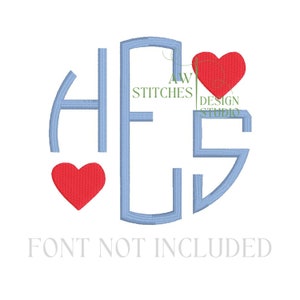 heart mini fill stitch single embroidery design file