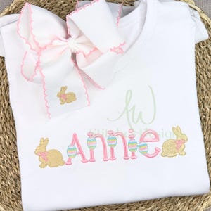 Fonte de ponto cetim de ovo de Páscoa para arquivo de design de bordado à máquina 1"- 2,5" letras maiúsculas e minúsculas com BX