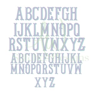 Shadow Fishtail Monogram Font Bundle for Embroidery Machine Use ...