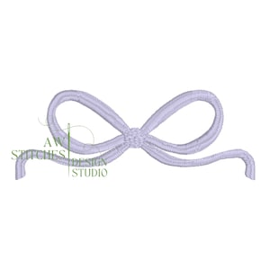 Bow mini fill stitch machine embroidery design file