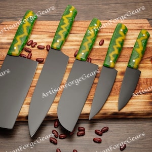 Handmade 420HC STAINLESS Steel Knife Set - Kitchen Knives Set, Chef Knife Set, Best Quality Steel Kitchen Tools, Perfect Christmas Gift