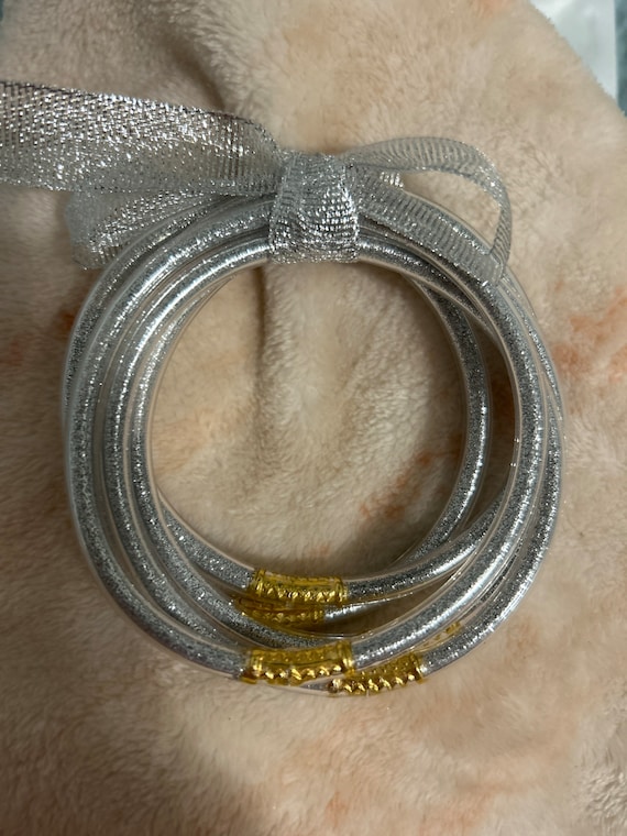 Silver Glitter Bracelet