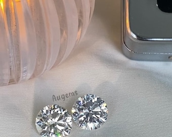 Diamante redondo de 2 quilates creado en laboratorio – D VVS1, piedra preciosa suelta