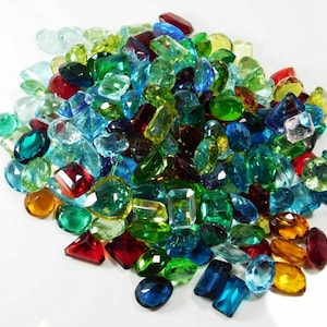 50 Carat Mix lot of Gemstone Loose Mixed Lot Faceted Cut Semi Precious Cut Glass gemstone Jewelry Making Stone Wholesale lot.