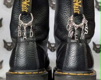 Bad Omens silver boot charms